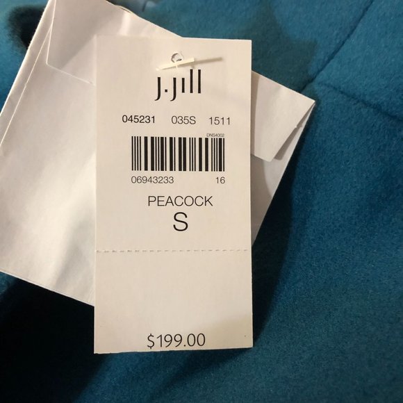 J Jill Coat Womens S NEW Peacock 045231 Lined - Picture 13 of 16